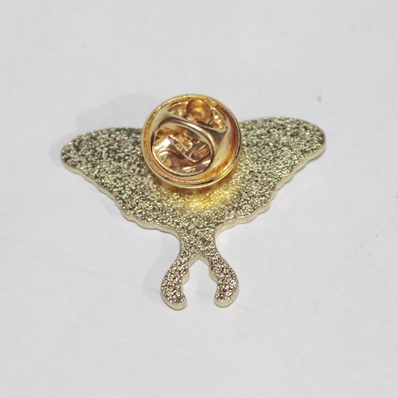 Detailed celestial Luna moth enamel pin - Picture 7 of 10